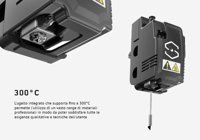 Particolare estrusori alta temperatura SHarebot 43